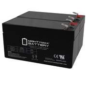 MIGHTY MAX BATTERY 12V 1.3Ah Replacement Battery for Yuasa NP1.2-12 - 2 Pack ML1.3-12MP232148